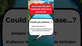 MUTLAKA BİLMEN GEREKEN İNGİLİZCE KALIPLAR [upl. by Jasen988]