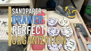 DIY Organize Your Workshop with a Custom Sandpaper Drawer [upl. by At411]