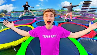 I Built the Worlds Biggest Trampoline Park [upl. by Calisa]