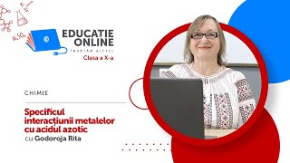 Chimie Clasa a Xa Specificul interacțiunii metalelor cu acidul azotic [upl. by Znieh837]