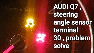 AUDI Q7 01826 steering angle sensor terminal 30  problem solve  thinktool master [upl. by Pressey]