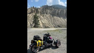 Bike trip to Lillooet CanAm Ryker Rally 1200 Tenere bike and two lovers of BC and the open roads [upl. by Eirolav]