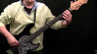 How To Play Bass Guitar To Dont Look Back in Anger by Oasis [upl. by Naillij591]