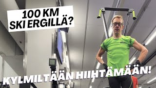 Hiihtoloma Onnistuuko 100 km Ski Erg laitteella osa 1 [upl. by Akihsar]