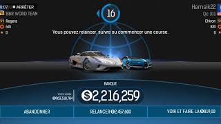 NITRO NATION 6 ™ regera vs chiron 3500000 race bet [upl. by Nnaylime862]