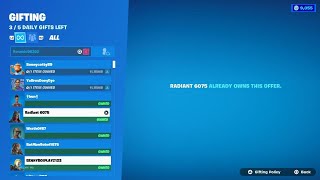 Fortnite Gifting Battle Pass 16 [upl. by Fanchie563]