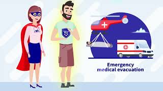 AXA Travel Insurance  We offer high level emergency medical assistance [upl. by Ynohtnad]