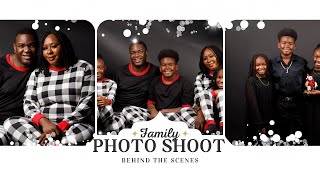 Behind the Scenes of Family Photo Shoot Vlogmas [upl. by Siletotsira]