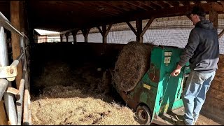 Unrolling Round Bales [upl. by Larsen]