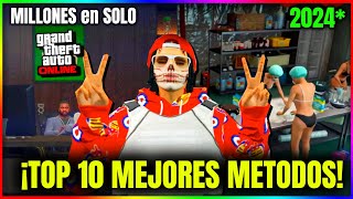 TOP 10 MEJORES MANERAS de GANAR MUCHO DINERO SOLO en GTA Online Muchos millones 2024 [upl. by Chessa]