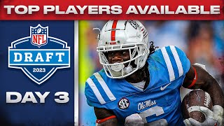 BEST PLAYERS Available Heading Into Day 3 Of The 2023 NFL Draft I CBS Sports [upl. by Lleinnad39]