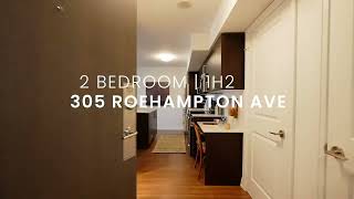 305 Roehampton  2B2  815sqft [upl. by Fortunia444]