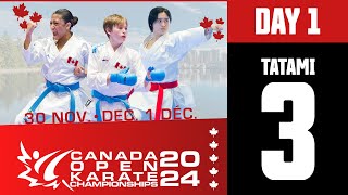 Open du Canada Open 2024 – DAYJOUR 1  Tatami 3 Nov 30 nov [upl. by Jb686]