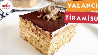 Bisküvili Yalancı Tiramisu  Pasta Tarifleri  Nefis Yemek Tarifleri [upl. by Niryt793]