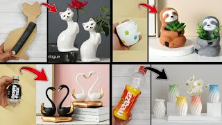 4 Easy White Cement Craft Ideas  Gift item Showpiece Making  Home Decoration Showpiece [upl. by Aubyn617]