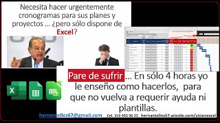 miniCurso Avanzado de Cronogramas en Excel [upl. by Geminian589]