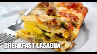 MakeAhead Sausage Gravy amp Egg Breakfast Lasagna [upl. by Ailaza813]