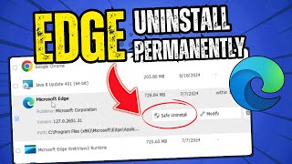 How to Permanently UNINSTALL Microsoft EDGE from Windows 10 11 in 2 Simple Steps 2024 [upl. by Rubie]