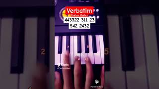 Verbatim  Mother Mother Piano Tutorial tiktok trending viral shorts [upl. by Vashti]