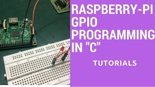 Raspberry PI GPIO programming in C  wiring pi Library Tutorial [upl. by Nnalyrehs]