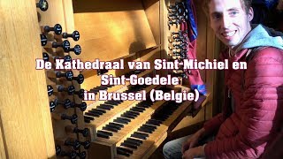 Gert van Hoef improviseert op het Grenzingorgel in de Kathedraal van Brussel  2016 [upl. by Eirased]