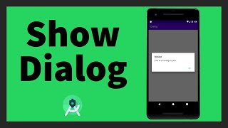 How to show a Dialog  Android Studio  Dialog Fragment [upl. by Aiyn]