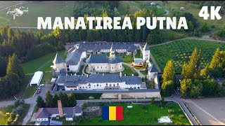 Romania  Mănăstirea Putna  4K Ulta HD  Video cu Drona [upl. by Lustick]