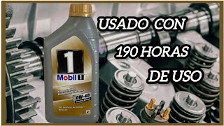 Como esta el aceite Mobil 1 0w40 FS después de 190hr de uso en un tractor Análisis de laboratorio [upl. by Marcelia]