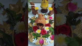 🌿 Uruli puja decoration 🏵️ayyappa shortsytshortsviralshortstrending [upl. by Arbua]