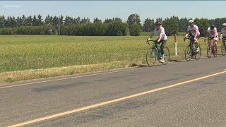 Crosscountry bike ride raises money for Idaho Food Bank and other foundations [upl. by Urissa838]