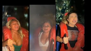 Slingshot ride Compilation  😍oops Momentsshorts [upl. by Yde602]