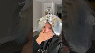 My hair almost DIED from the bleach… hair hairstyle haircut [upl. by Assiruam]