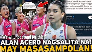 Alyssa Valdez quotDEATHquot FAKE Post SOBRA na Alan Acero may SASAMPOLAN Creamline may PAPANAGUTIN [upl. by Nniw]