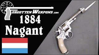 Revolver with a Bayonet Luxembourg Model 1884 Gendarmerie Nagant [upl. by Ainez284]