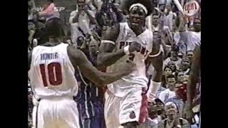 2004 Pistons Force 24 Turnovers Finish 12 Dunks Ben Wallace Draws Five Offensive Fouls [upl. by Hayyikaz957]