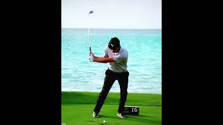 Bryson slow motion transition impact and forward swing Iron golf golfswing alloverthegolf [upl. by Ermengarde]