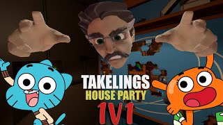 I 1v1 MY BROTHER IN TAKELINGS HOUSE PARTY Takelings house party 1v1 [upl. by Krystal]