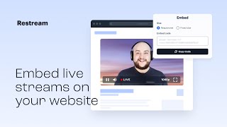 How to Live Stream Directly to Your Website [upl. by Annaej]