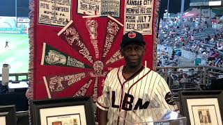 Negro League Baseball Night Stamp Exhibit at Patriot Stadium Aug 25 2021 [upl. by Surbeck]