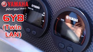 The best outboard gauges in the world  Yamaha 6Y8Twin LAN gauge tutorial [upl. by Feldman]