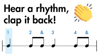 Rhythm Clap Along  Level 1 to 3 For BeginnersKids 👂🎵👏 [upl. by Schuh]