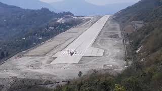 Pakyong airport  sikkim  take off view [upl. by Harlin615]