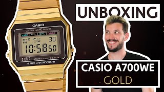 UNBOXING  Retro Casio A700 in Gold  Which one should I keep [upl. by Tebor233]