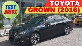 Pandu Uji Kereta RARE  Toyota Crown 2016 Recond [upl. by Annawit614]