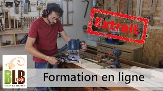 Formations en ligne BLBbois  sinitier à la menuiserie usiner une rainure à la défonceuse [upl. by Namreg125]