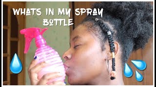 The Secret to having a soft Natural hair  Whats in my spray bottle [upl. by Leisha947]