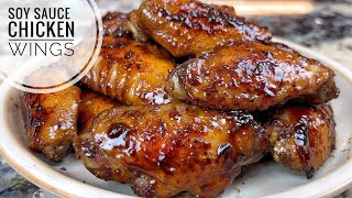 Soy Sauce Chicken Wings  Quick Easy And Flavorful Party Appetizer Recipe [upl. by Ebehp]