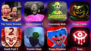 The Twins Remake Barbie Granny 2 Zoonomaly Mobile Poppy 3 Mobile Death Park 2Pumpkin Headpoppy [upl. by Ayle]