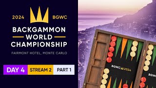 Backgammon World Championship 2024  DAY 4 Stream 2 P1  Main Undefeated Round of 256 [upl. by Millard]