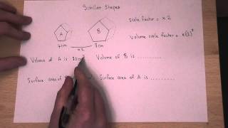 Similar Shapes  sides areas and volumes [upl. by Siger]